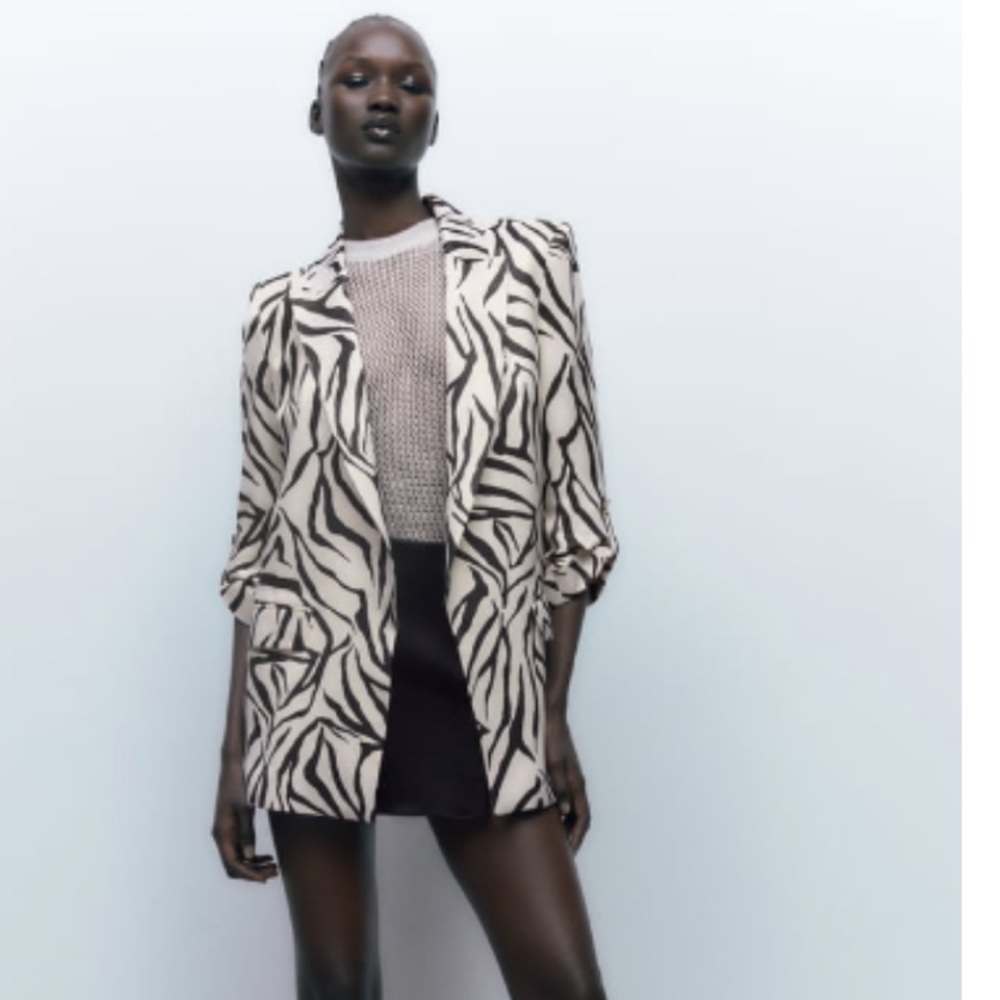 Zara Zebra Blazer